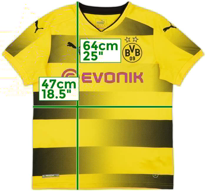 2017-18 Borussia Dortmund Home Shirt Bartra #5 - 7/10 - (L.Boys)
