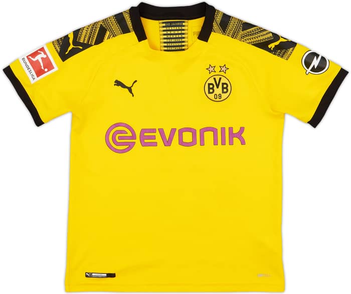 2019-20 Borussia Dortmund Home Shirt Haaland #17 - 8/10 - (M.Boys)