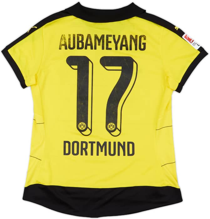 2015-16 Borussia Dortmund Home Shirt Aubameyang #17 - 5/10 - (Women's M)