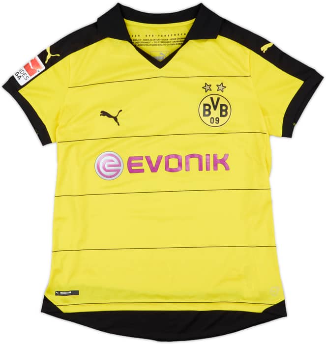2015-16 Borussia Dortmund Home Shirt Aubameyang #17 - 5/10 - (Women's M)