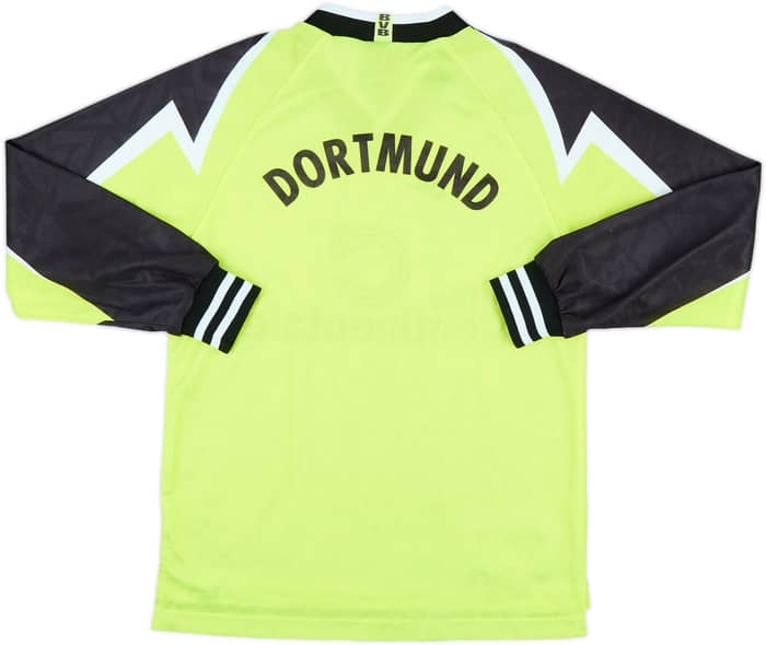1995-96 Borussia Dortmund Home L/S Shirt - 9/10 - (L.Boys)