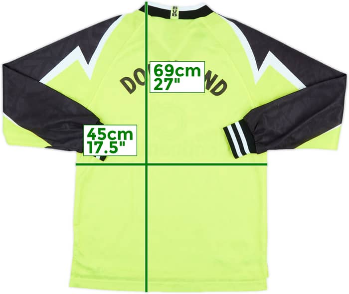 1995-96 Borussia Dortmund Home L/S Shirt - 9/10 - (L.Boys)