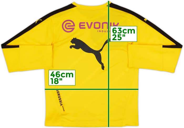 2015-16 Borussia Dortmund Puma Training L/S Shirt - 7/10 - (XL.Boys)