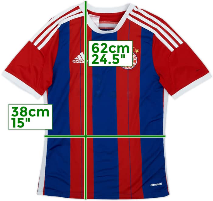 2014-15 Bayern Munich Home Shirt Lewandowski #9 - 4/10 - (L.Boys)