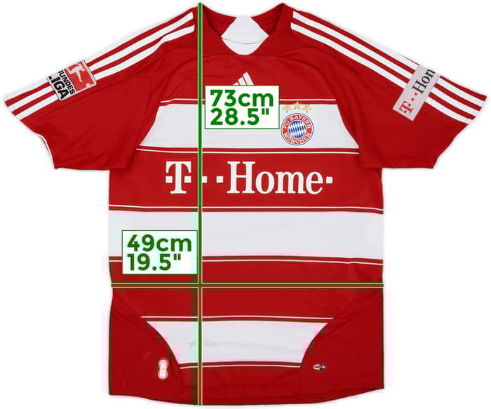 2007-08 Bayern Munich Home Shirt Ribery #7 - 5/10 - (S)