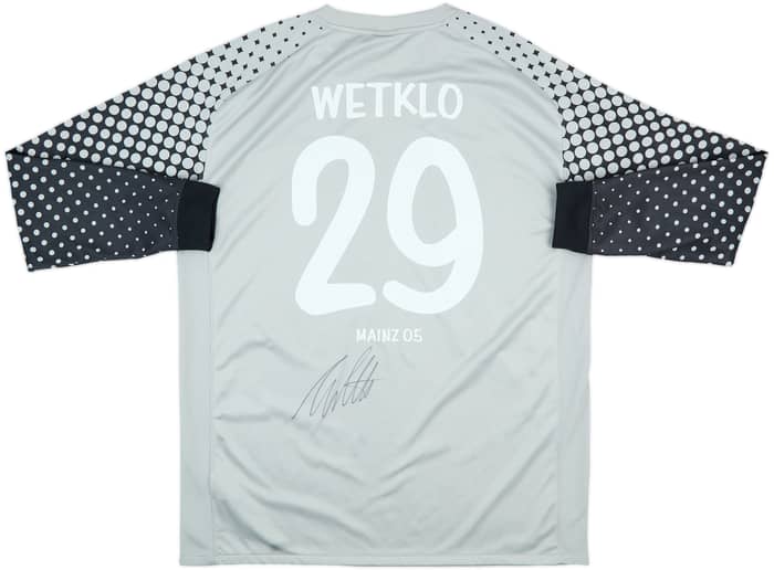 2010-11 FSV Mainz Match Issue Signed GK Shirt Wetklo #29
