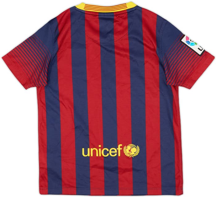 2013-14 Barcelona Home Shirt - 8/10 - (S.Boys)