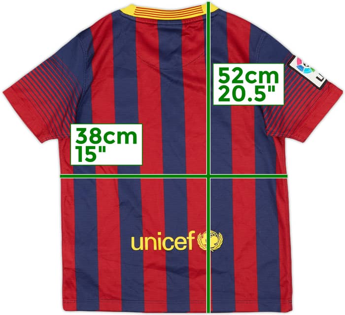 2013-14 Barcelona Home Shirt - 8/10 - (S.Boys)