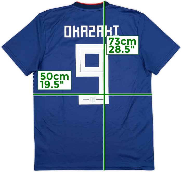 2018-19 Japan Home Shirt Okazaki #9 - 9/10 - (M)
