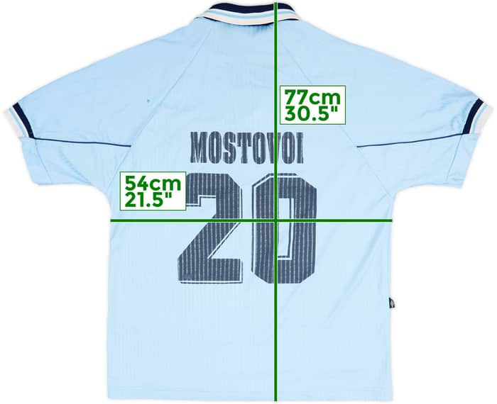 1997-98 Celta Vigo Home Shirt Mostovoi #20 - 6/10 - (L)