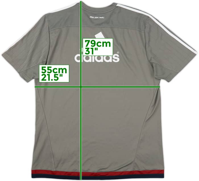 2015-16 Bayern Munich adidas Training Shirt - 8/10 - (XL)