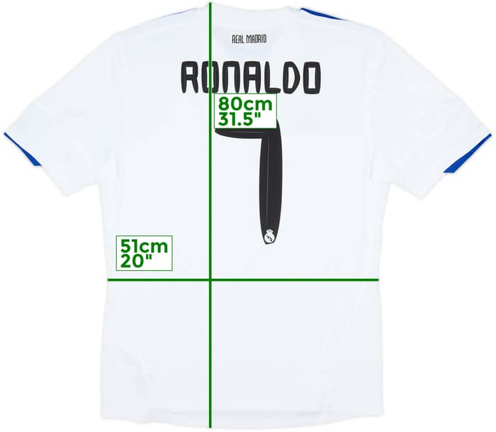 2010-11 Real Madrid Home Shirt Ronaldo #7 - 6/10 - (L)