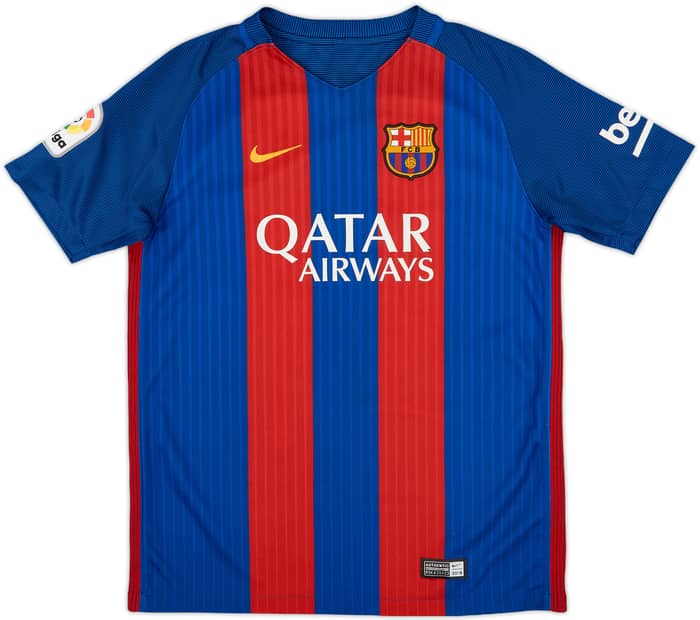 2016-17 Barcelona Home Shirt - 8/10 - (L.Boys)