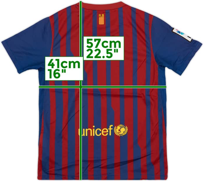 2011-12 Barcelona Home Shirt - 6/10 - (M.Boys)