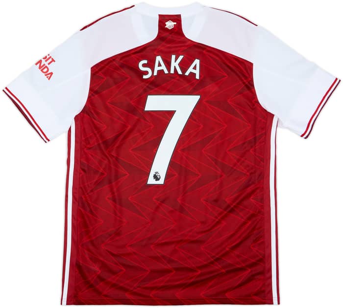 2020-21 Arsenal Home Shirt Saka #7 - 10/10 - (M)