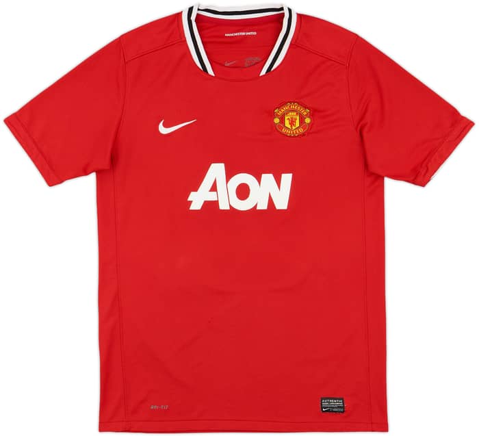2011-12 Manchester United Home Shirt Rooney #10 - 8/10 - (XL.Boys)