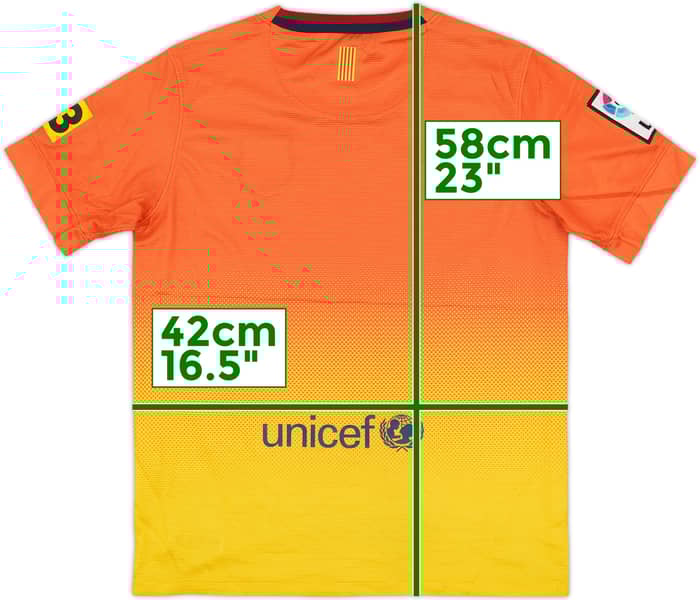 2012-13 Barcelona Away Shirt - 7/10 - (M.Boys)