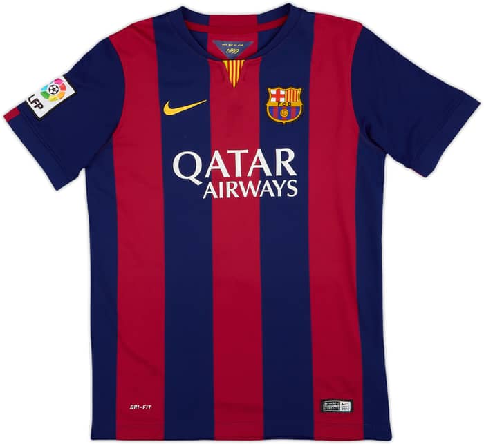2014-15 Barcelona Home Shirt - 8/10 - (L.Boys)