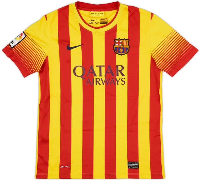 2013-15 Barcelona Away Shirt - 7/10 - (L.Boys)