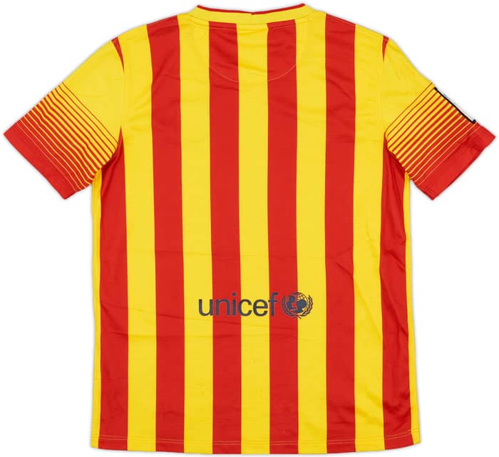 2013-15 Barcelona Away Shirt - 7/10 - (L.Boys)