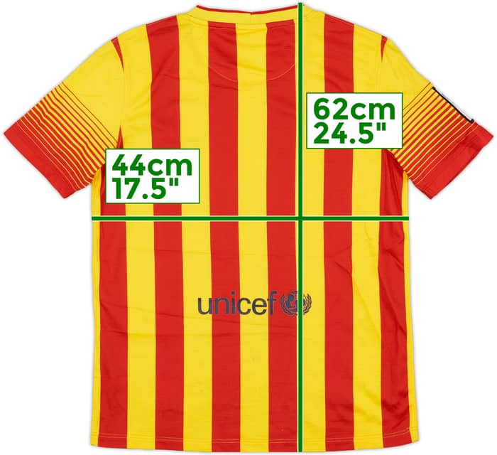 2013-15 Barcelona Away Shirt - 7/10 - (L.Boys)