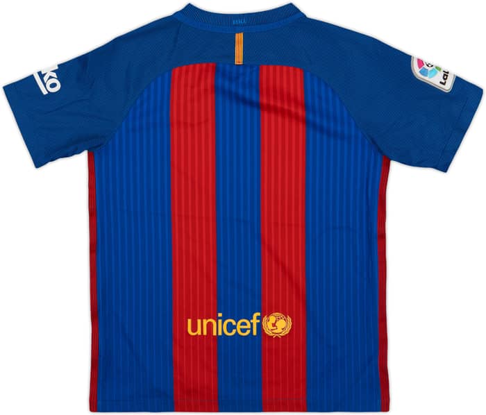 2016-17 Barcelona Home Shirt - 9/10 - (L.Boys)
