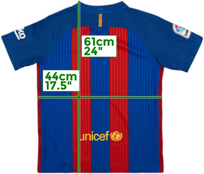 2016-17 Barcelona Home Shirt - 9/10 - (L.Boys)