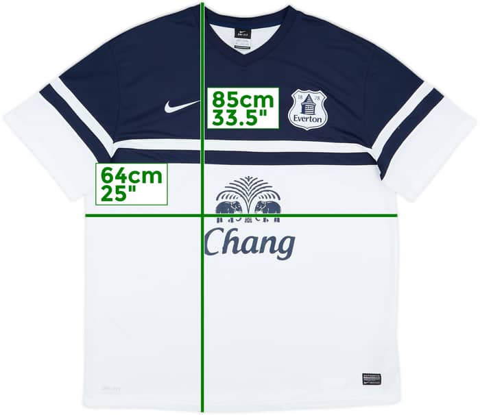 2013-14 Everton Third Shirt Baines #3 - 6/10 - (XXL)