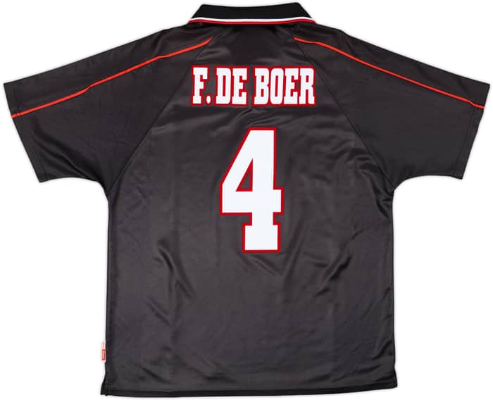 1998-99 Ajax Away Shirt F.De Boer #4 - 8/10 - (L)