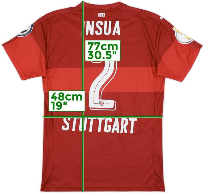 2016-17 Stuttgart Away Shirt Insua #2 - 9/10 - (M)