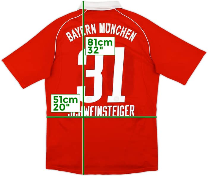 2005-06 Bayern Munich Home Shirt Schweinsteiger #31 - 7/10 - (M)