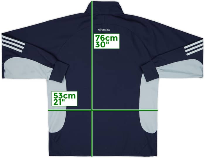 2002-03 Bordeaux adidas 1/4 Zip Drill Top - 8/10 - (S)