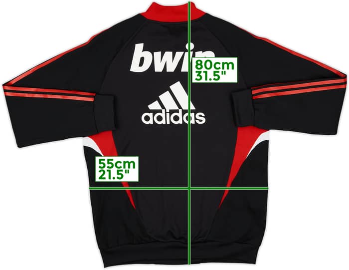 2008-09 AC Milan adidas Drill Top - 8/10 - (L)