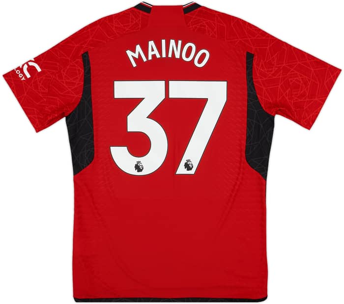 2023-24 Manchester United Authentic Home Shirt Mainoo #37 - 10/10 - (L)