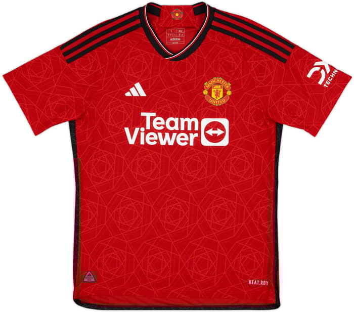 2023-24 Manchester United Authentic Home Shirt Mainoo #37 - 10/10 - (L)