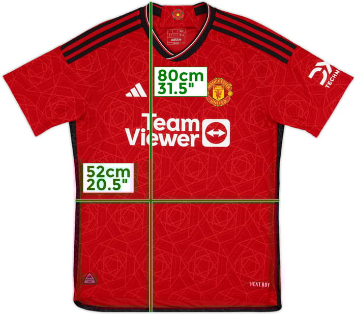 2023-24 Manchester United Authentic Home Shirt Mainoo #37 - 10/10 - (L)