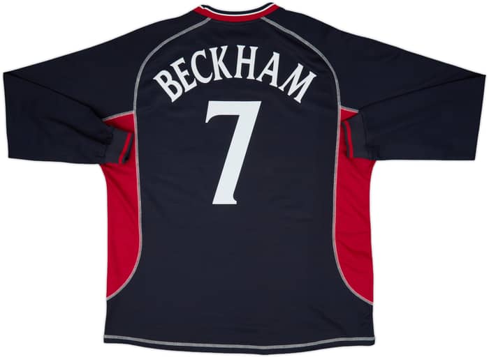 2000-01 Manchester United Third L/S Shirt Beckham #7 - 10/10 - (XXL)
