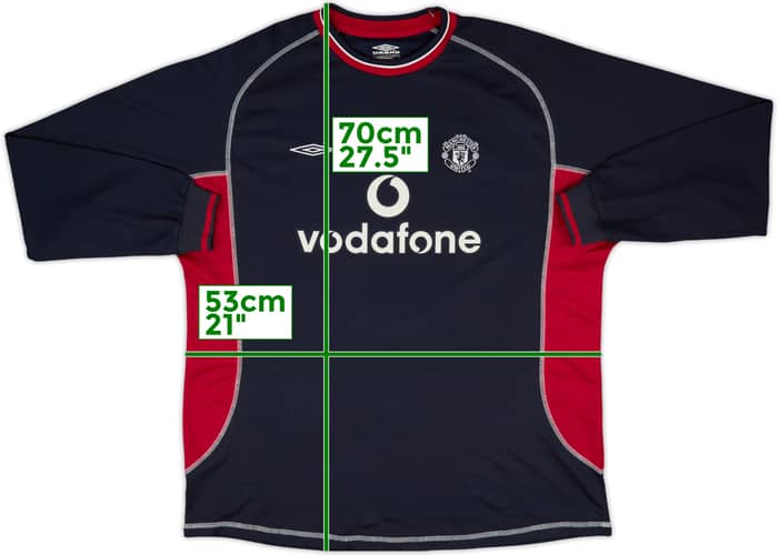 2000-01 Manchester United Third L/S Shirt Beckham #7 - 10/10 - (XXL)