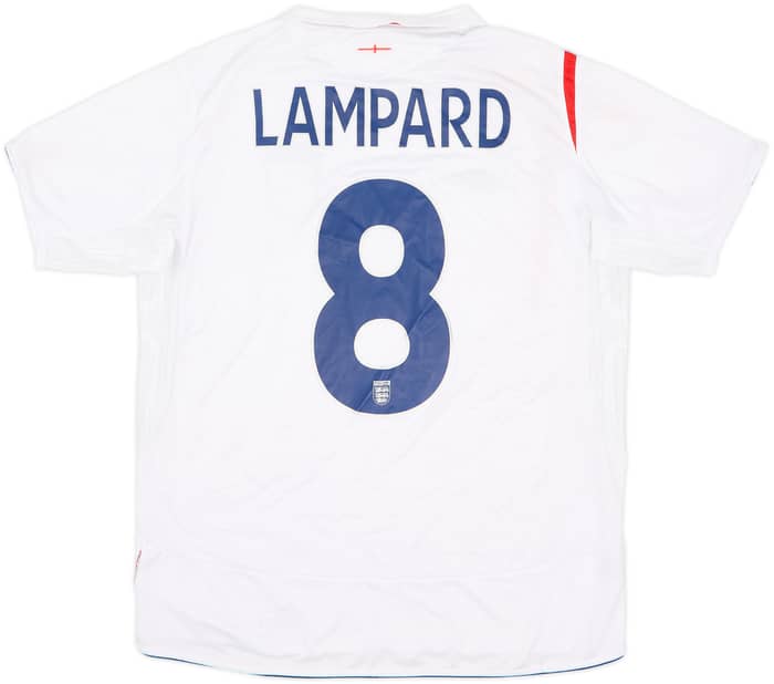 2005-07 England Home Shirt Lampard #8 - 5/10 - (L)