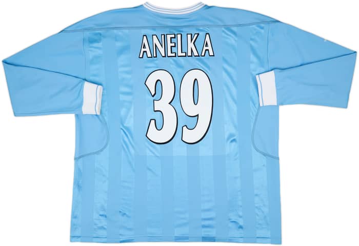 2003-04 Manchester City Home L/S Shirt Anelka #39 - 8/10 - (XXL)