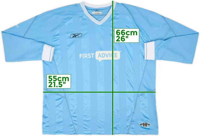 2003-04 Manchester City Home L/S Shirt Anelka #39 - 8/10 - (XXL)