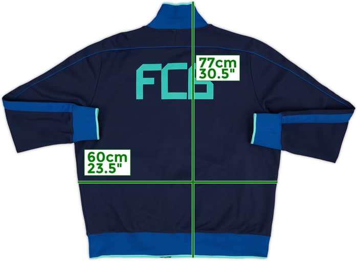 2010-11 Barcelona Nike N98 Track Jacket - 9/10 - (XL)