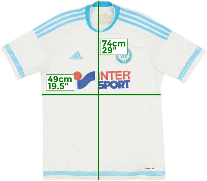 2015-16 Olympique Marseille Home Shirt - 5/10 - (M)