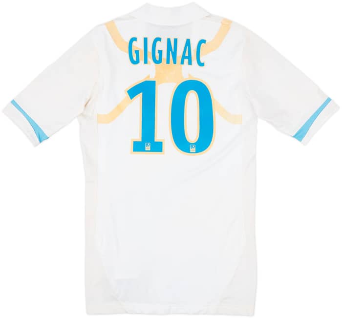 2011-12 Olympique Marseille Player Issue TechFit Home Shirt Gignac #10 - 7/10 - (L)