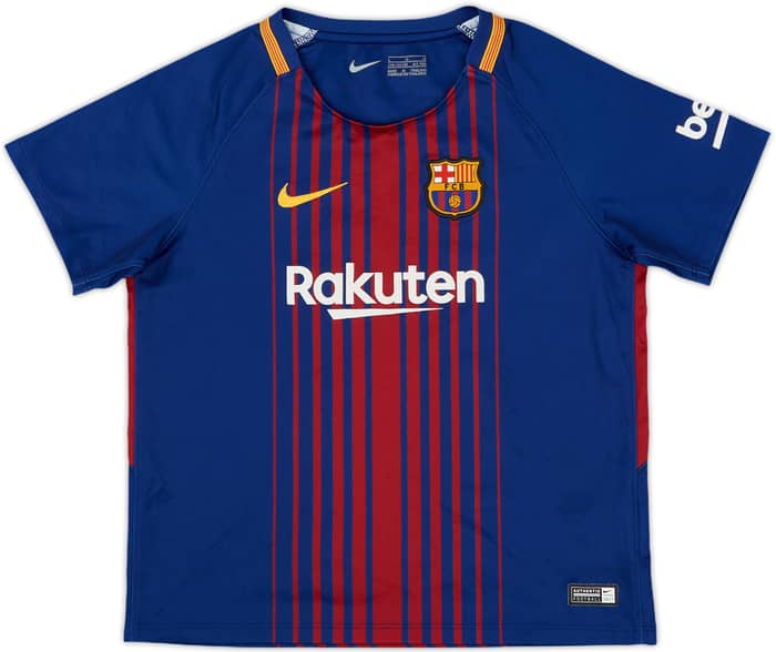 2017-18 Barcelona Home Shirt - 8/10 - (6-7 Years)