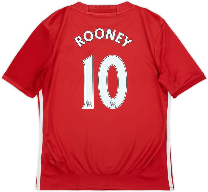 2016-17 Manchester United Home Shirt Rooney #10 - 6/10 - (M.Boys)