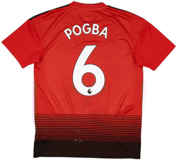 2018-19 Manchester United Home Shirt Pogba #6 - 7/10 - (S)