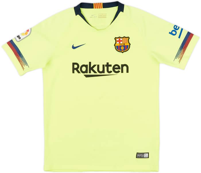 2018-19 Barcelona Away Shirt - 6/10 - (L.Boys)