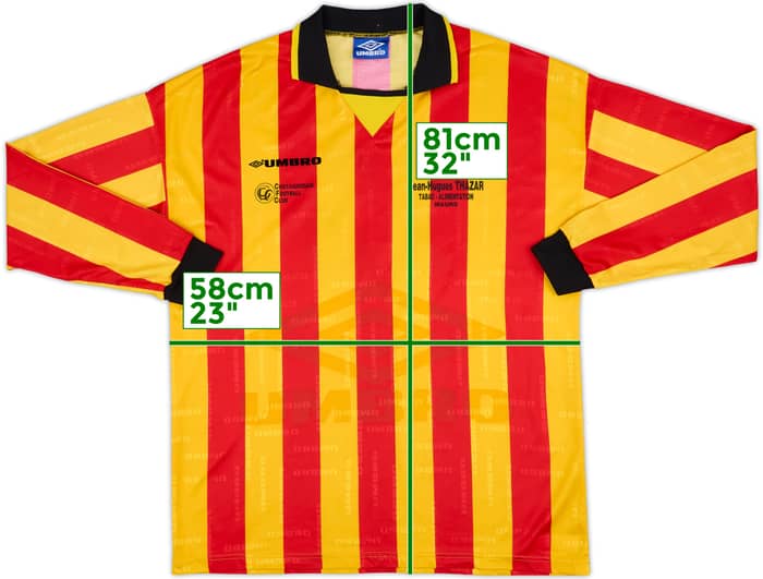1990s Umbro Template L/S Shirt (Chataigneraie FC) #13 - 7/10 - (XL)