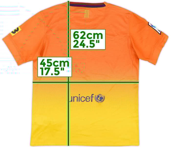 2012-13 Barcelona Away Shirt - 8/10 - (L.Boys)
